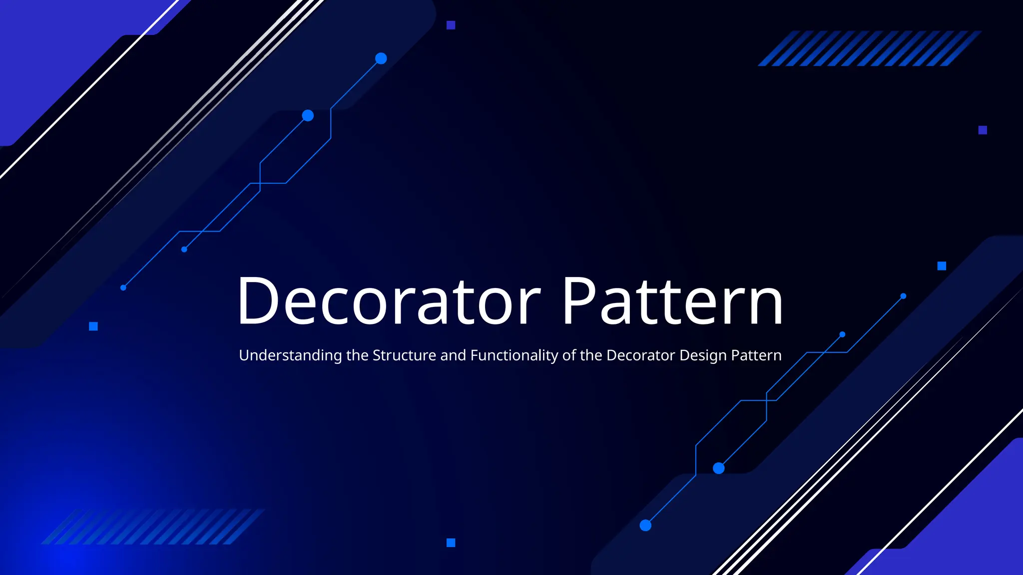 Decorator Pattern
Understanding the Structure and Functionality of the Decorator Design Pattern
 