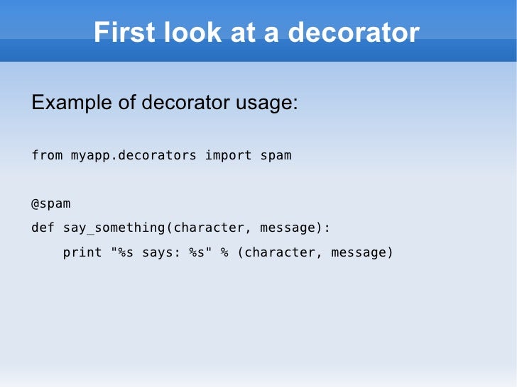 Decorators In Python