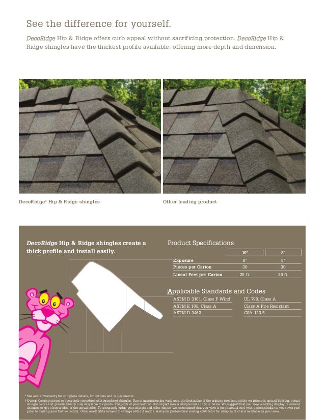 DecoRidge Hip and Ridge Shingles