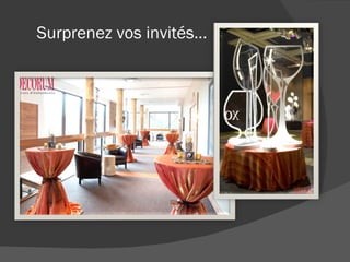 Surprenez vos invités… 