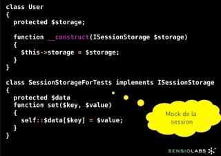 class User
{
  protected $storage;

    function __construct(ISessionStorage $storage)
    {
      $this->storage = $stora...