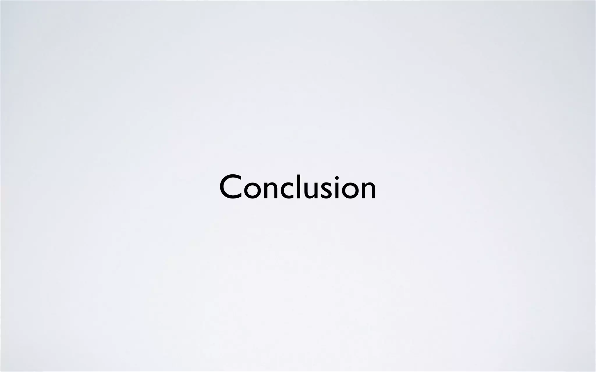 Conclusion

 