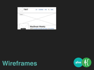 Wireframes
 