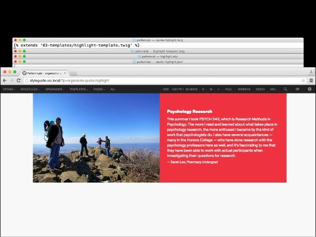 CMS + Pattern Lab
Outpost
 