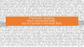 Practically speaking,
this is structured data…
but it’s buried in the body field.
 