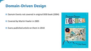 No Content Here
(Reserved for Watermark)
Domain Events not covered in original DDD book (2004)
Covered by Martin Fowler in...