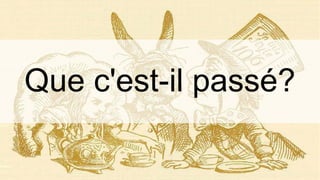 Que c'est-il passé?
 