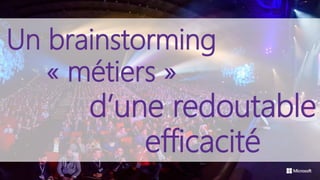 Un brainstorming
« métiers »
d’une redoutable
efficacité
 