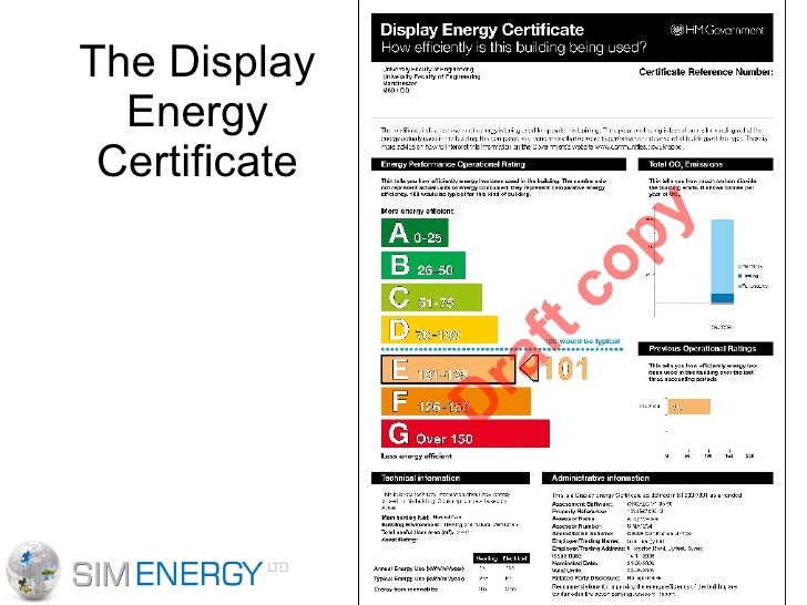 Display Energy Certificates Requirements and Process