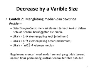 Decrease and Conquer in analysis of algorithms.pptx