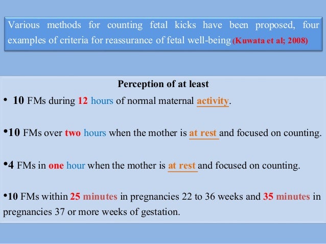 Daily Fetal Movement Count Chart