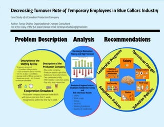 Decreasing turnover rate consulting project ts