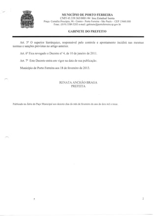 Decreto   24 - 18 de fevereiro de 2013