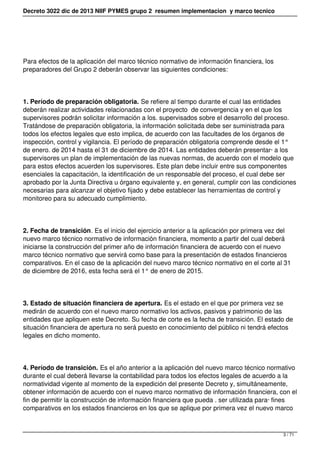 Decreto 3022 dic de 2013 NIIF PYMES grupo 2 resumen implementacion y marco tecnico
Para efectos de la aplicación del marco...