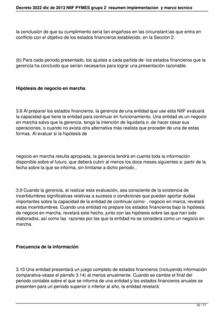 Decreto 3022 dic de 2013 NIIF PYMES grupo 2 resumen implementacion y marco tecnico
la conclusión de que su cumplimiento se...