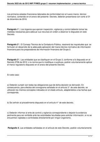 Decreto 3022 dic de 2013 NIIF PYMES grupo 2 resumen implementacion y marco tecnico
Los primeros estados financieros labora...