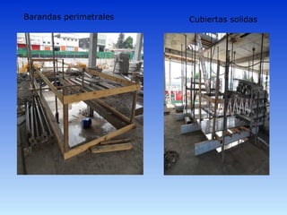 Barandas perimetrales Cubiertas solidas
 