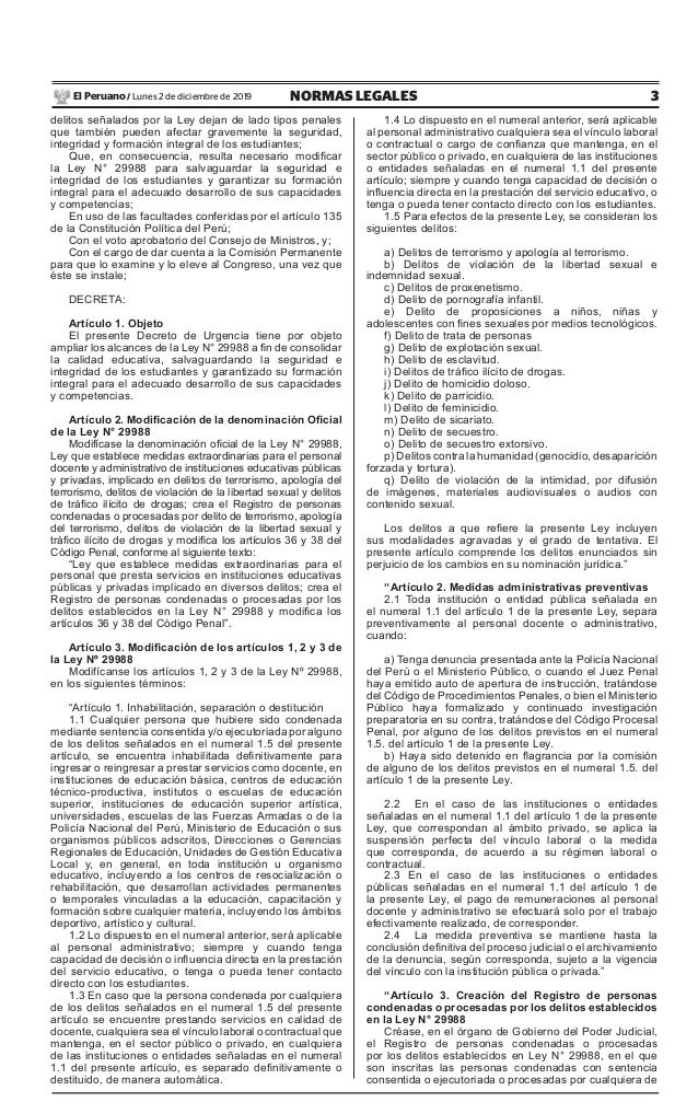 Decreto deurgenciaquemodificalaleyn29988leyqueesdecretode… Decreto deurgenciaquemodificalaleyn29988leyqueesdecretode…