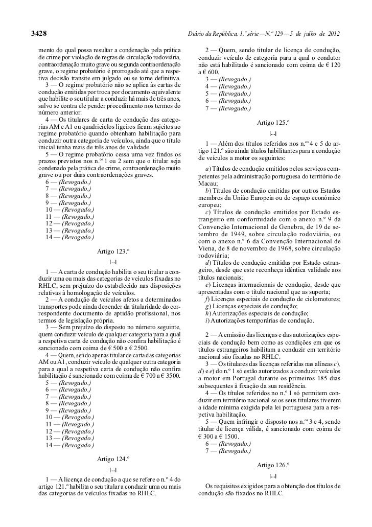 Decreto lei n.º 138-2012 dr n.º 129, série i de 5 de julho 