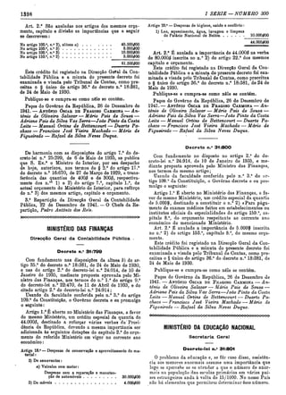 Decreto lei n.º 31801, de 26 de dezembro de 1941