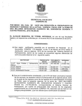 Decreto 019 2015