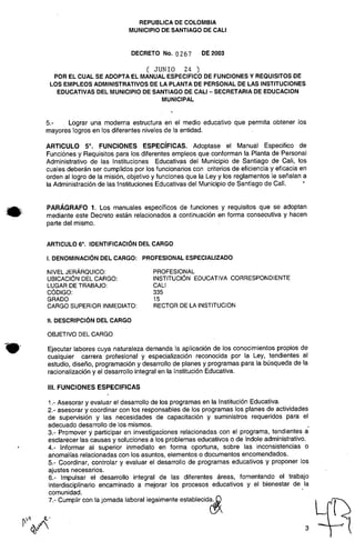 Decreto 0267 2003 manualfuncionesadministrativos