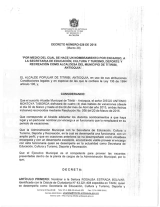 Decreto 028 2015