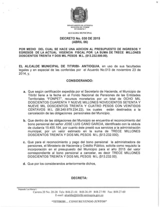 Decreto 030 2015