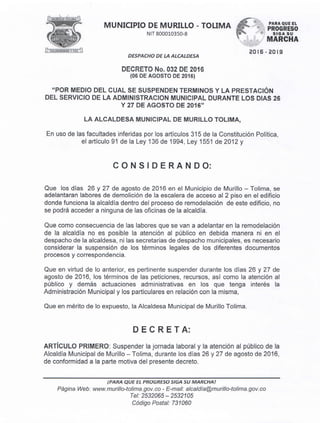 Decreto 032