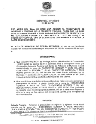 Decreto 037 2015