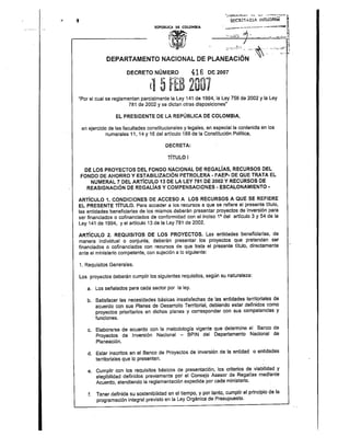 Decreto 0416 de 2007