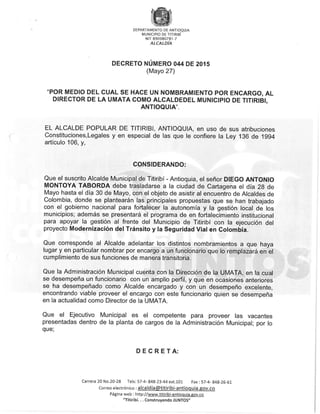 Decreto 044 2015