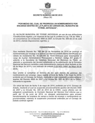 Decreto 048 2015