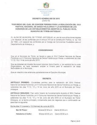 Decreto 050 2015