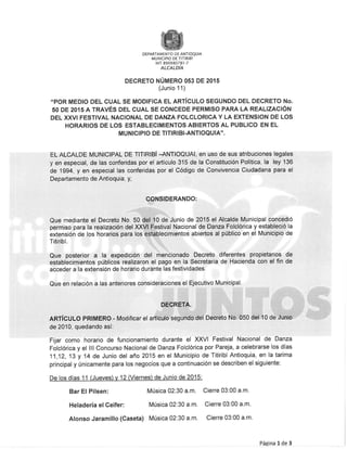 Decreto 053 2015