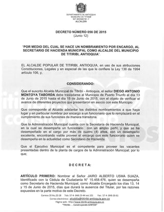 Decreto 056 2015