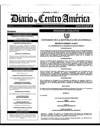 Decreto 10 2012 diario oficial