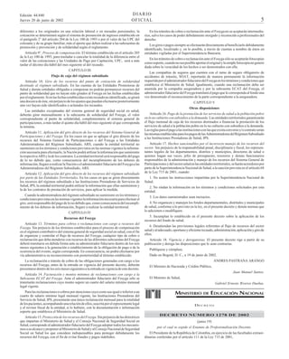 DIARIO
OFICIAL

Edición 44.840
Jueves 20 de junio de 2002

diferentes a los originados en una relación laboral o en mesadas pensionales, la
cotización se determinará según el sistema de presunción de ingresos establecido en
el parágrafo 2° del artículo 204 de la Ley 100 de 1993 o por el valor de las UPC del
cotizante y de su grupo familiar, más el aporte que deben realizar a las subcuentas de
promoción y prevención y de solidaridad según el reglamento.
Artículo 9°. Proceso de compensación. El término establecido en el artículo 205
de la Ley 100 de 1993, para trasladar o cancelar la totalidad de la diferencia entre el
valor de las cotizaciones y las Unidades de Pago por Capitación, UPC, será a más
tardar el décimo día hábil del mes siguiente al del recaudo.
CAPITULO III
Flujo de caja del régimen subsidiado
Artículo 10. Giro de los recursos del punto de cotización de solidaridad
destinado al régimen subsidiado. En las cuentas de las Entidades Promotoras de
Salud y demás entidades obligadas a compensar no podrán permanecer recursos del
punto de solidaridad que no hayan sido girados al Fosyga en las fechas establecidas
por el reglamento. Si en las fechas establecidas existe recaudo no identificado, se girará
una doceava de éste, sin perjuicio de los ajustes que puedan efectuarse posteriormente
una vez hayan sido identificados o aclarados los recaudos.
Las entidades exceptuadas del sistema general de seguridad social en salud,
deberán girar mensualmente a la subcuenta de solidaridad del Fosyga, el valor
correspondiente al punto de solidaridad, complementario al sistema general de
participaciones, a más tardar el quinto día hábil del mes siguiente al que corresponda
la nómina.
Artículo 11. Aplicación del giro directo de los recursos del Sistema General de
Participaciones y del Fosyga. En los casos en que se aplique el giro directo de los
recursos del Sistema General de Participaciones o del Fosyga a las Entidades
Administradoras del Régimen Subsidiado, ARS, cuando la entidad territorial no
suministre en los términos y condiciones previstos en las normas vigentes la información necesaria para efectuarlo, la Nación podrá utilizar la información que suministre
la respectiva ARS y la de los contratos. La entidad territorial será responsable del pago
de lo no debido que, como consecuencia del incumplimiento de los deberes de
información, llegare a realizar la Nación o el administrador fiduciario del Fosyga a las
Administradoras del Régimen Subsidiado, ARS.
Artículo 12. Aplicación del giro directo de los recursos del régimen subsidiado
por parte de las Entidades Territoriales. En los casos en que se giren directamente
los recursos del régimen subsidiado a las Instituciones Prestadoras de Servicios de
Salud, IPS, la entidad territorial podrá utilizar la información que ellas suministren y
la de los contratos de prestación de servicios, para aplicar la medida.
Cuando la administradora del régimen subsidiado no suministre en los términos y
condiciones previstas en las normas vigentes la información necesaria para efectuar el
giro, será responsable del pago de lo no debido que, como consecuencia del incumplimiento de los deberes de información, llegare a realizar la entidad territorial.
CAPITULO IV
Recursos del Fosyga
Artículo 13. Términos para cobros o reclamaciones con cargo a recursos del
Fosyga. Sin perjuicio de los términos establecidos para el proceso de compensación
en el régimen contributivo del sistema general de seguridad social en salud, con el fin
de organizar y controlar el flujo de recursos del Fosyga, cualquier tipo de cobro o
reclamación que deba atenderse con recursos de las diferentes subcuentas del Fosyga
deberá tramitarse en debida forma ante su administrador fiduciario dentro de los seis
meses siguientes a la generación o establecimiento de la obligación de pago o de la
ocurrencia del evento, según corresponda. En consecuencia, no podrá efectuarse por
vía administrativa su reconocimiento con posterioridad al término establecido.
La reclamación o trámite de cobro de las obligaciones generadas con cargo a los
recursos del Fosyga, antes de la entrada en vigencia del presente decreto, deberán
presentarse dentro de los seis meses siguientes a la entrada en vigencia de este decreto.
Artículo 14. Facturación y montos mínimos de reclamaciones con cargo a la
Subcuenta ECAT del Fosyga. Ante el administrador fiduciario del Fosyga sólo se
tramitarán reclamaciones cuyo monto supere un cuarto del salario mínimo mensual
legal vigente.
Para las reclamaciones o cobros por atenciones cuyo costo sea igual o inferior a un
cuarto de salario mínimo legal mensual vigente, las Instituciones Prestadoras del
Servicio de Salud, IPS, presentarán una única reclamación mensual para la totalidad
de los pacientes, acompañando una relación de ellos, suscrita por el representante legal
y el revisor fiscal de la entidad, si lo hubiere, con la documentación e información
soporte que establezca el Ministerio de Salud.
Artículo 15. Protección de los recursos del Fosyga. Sin perjuicio de las directrices
que impartan el Ministerio de Salud y el Consejo Nacional de Seguridad Social en
Salud, corresponde al administrador fiduciario del Fosyga adoptar todos los mecanismos a su alcance y proponer al Ministerio de Salud y al Consejo Nacional de Seguridad
Social en Salud los que considere indispensables para proteger debidamente los
recursos del Fosyga, con el fin de evitar fraudes y pagos indebidos.

5

En los trámites de cobro o reclamación ante el Fosyga no se aceptarán intermediarios, salvo los casos de poder debidamente otorgado y reconocido a profesionales del
derecho.
Los giros o pagos siempre se efectuarán directamente al beneficiarlo debidamente
identificado, localizado y, en lo posible, a través de cuentas a nombre de éstos en
entidades vigiladas por el Superintendencia Bancaria.
En los trámites de cobro o reclamación ante el Fosyga sólo se aceptarán fotocopias
como soporte, cuando no sea posible aportar el original y la simple fotocopia no genere
duda sobre la veracidad de los hechos a ser demostrados con ella.
Las compañías de seguros que cuenten con el ramo de seguro obligatorio de
accidentes de tránsito, SOAT, reportarán de manera permanente la información
requerida por el administrador fiduciario del Fosyga en los términos y condiciones que
establezca el Ministerio de Salud. Igualmente, cuando una reclamación deba ser
asumida por la compañía aseguradora y por la subcuenta ECAT del Fosyga, el
administrador fiduciario del Fosyga tramitará el pago que le corresponda al fondo una
vez demostrado el reconocimiento de la parte correspondiente a la aseguradora.
CAPITULO V
Otras disposiciones
Artículo 16. Pago de la prestación de los servicios de salud a la población pobre
en lo no cubierto con subsidios a la demanda. Las entidades territoriales garantizarán
el flujo mensual de caja de los recursos destinados a financiar la prestación de los
servicios de salud a la población pobre en lo no cubierto con subsidios a la demanda.
Las reglas para el pago a las instituciones con las que exista convenio y/o contrato serán
las mismas establecidas para los pagos de las Administradoras del Régimen Subsidiado
a las Instituciones Prestadoras de Salud, IPS.
Artículo 17. Hechos sancionables por el incorrecto manejo de los recursos del
sector. Sin perjuicio de la responsabilidad penal, disciplinaria y fiscal, los representantes legales de los departamentos, distritos y municipios, directores de salud o
quienes hagan sus veces, jefes de presupuesto, tesoreros y demás funcionarios
responsables de la administración y manejo de los recursos del Sistema General de
Participaciones y del sector salud en las entidades territoriales, se harán acreedores por
parte de la Superintendencia Nacional de Salud, a la sanción prevista en el artículo 68
de la Ley 715 de 2001, cuando:
1. No acaten las instrucciones impartidas por la Superintendencia Nacional de
Salud.
2. No rindan la información en los términos y condiciones solicitados por esta
entidad.
3. Los datos suministrados sean inexactos.
4. No organicen y manejen los fondos departamentales, distritales y municipales
de salud, conforme a lo previsto en la ley, en el presente decreto y demás normas que
lo adicionen o modifiquen.
5. Incumplan lo establecido en el presente decreto sobre la aplicación de los
recursos del fondo de salud.
6. Desatiendan las previsiones legales referentes al flujo de recursos del sector
salud y al adecuado, oportuno y eficiente recaudo, administración, aplicación y giro de
ellos.
Artículo 18. Vigencia y derogatorias. El presente decreto rige a partir de su
publicación y deroga las disposiciones que le sean contrarias.
Publíquese y cúmplase.
Dado en Bogotá, D. C., a 19 de junio de 2002.
ANDRES PASTRANA ARANGO
El Ministro de Hacienda y Crédito Público,
Juan Manuel Santos.
El Ministro de Salud,
Gabriel Ernesto Riveros Dueñas.

MINISTERIO

DE

EDUCACIÓN NACIONAL

D ECRETO

DECRETO NUMERO 1278 DE 2002
(junio 19)
por el cual se expide el Estatuto de Profesionalización Docente.
El Presidente de la República de Colombia, en ejercicio de las facultades extraordinarias conferidas por el artículo 111 de la Ley 715 de 2001,

 