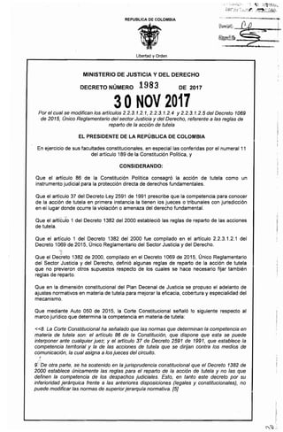 Decreto 1983 del 30 de noviembre de 2017. 