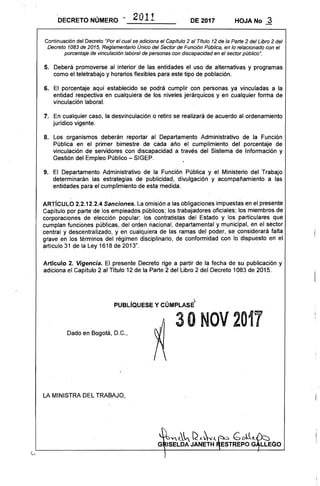 Decreto 2011 del 30 de noviembre de 2017