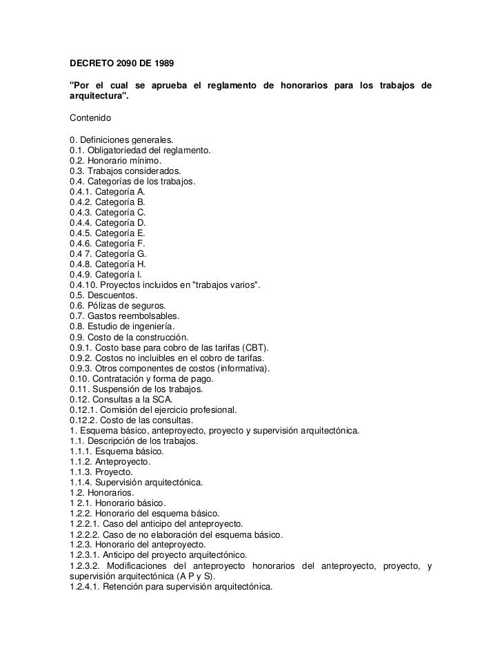 Decreto 2090 colombia pdf online