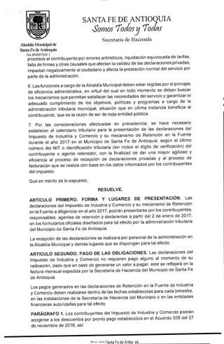 Decreto 232 calendario tributario