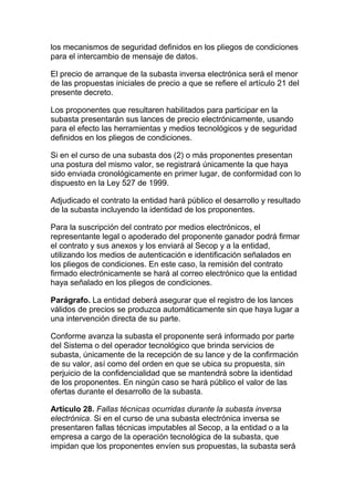 Decreto 2474 de 2008