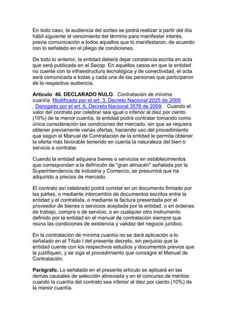 Decreto 2474 de 2008