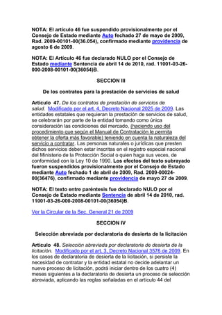 Decreto 2474 de 2008