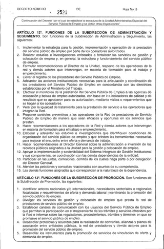 Decreto 2521 del 15 de noviembre de 2013