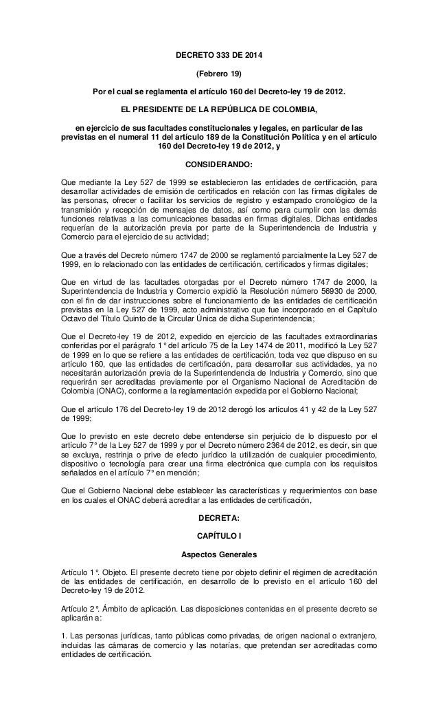 Decreto 333 de_2014