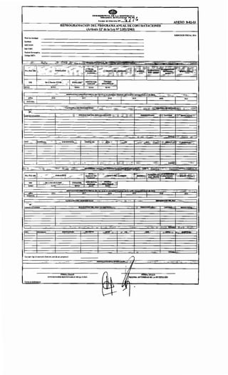 Nivel de Entidad:
Entidad:
UOCIUEP:
Sub UOC:
REPROGRAMACION DEL PROGRAMA ANUAL DE CONTRATACIONES
(Artículo 12" de la Ley N" 2.051/2003)
UnidadJerarquica: - - - - - - - - - - - - - - - - - - - - - - - - - - - - - - - - - - - -
Código SICP:
Nro. PAC (lDJ
SBt
SI/NO
AÑO:
MONTO:
TIPO PROORAMA
Nro. PAC (ID)
SBE
SI/NO
AÑO:
MONTO:
MODALIDAD
SI/NO
2016
1 SI/NO
:·~CHA-
ESTJMADADEL
LLAMADO
SI/NO SI/NO 1
1 2017 1 2018 l 2019 J 2020
1 1 1
SUS.PROGRAMA r.r.
MODAuDÁÍ>
SI/NO
2016
l'ECI!A
ESTJMADADEL
l.t.AM.<OO
SI/NO SI/NO
.. ,··.,.
SI/NO
MONTOSPOR EJERCICIOFISCAL (In'"'" do ••... lot11...l_p_ OGio lo '*dll• ..
2017 2018 2019
•a!.dolO!
2020
ANEXO B-02-03
EJERCICIO FISCAL 1016
2021
2021
CATEGORIAl>ELBIEN!SikVICIO OES<iRIPCIONDlLl'AC .
DJ:S<:Rti'CioNDELIIWI YIO$!RVICIO
TIPO PROGRAMA SUB-PROGRAMA
Ley que rige el convenio (Solo en caso de !ler proyecto):
Fecha de elaboración:
FIRMA, SELLO
FUNCIONARIO RESPONSABLE DE LA U.O.C. í.
PREciOlOOTARIQ
O.F,
J
FIRMA, SELLO
/, ~ MÁXIMA AUTORIDAD DE LA INSTITUCIÓN
 
