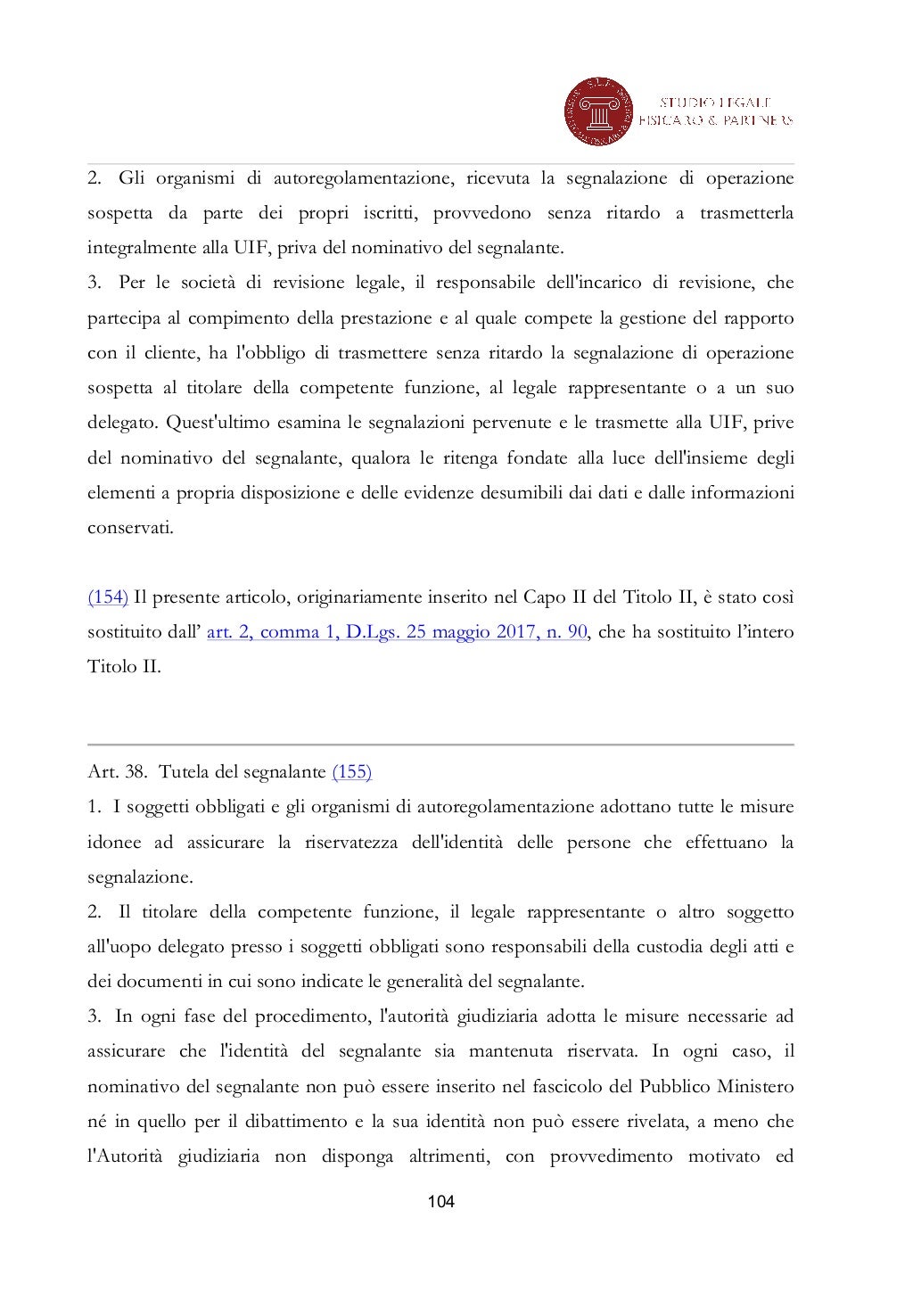 Decreto legislativo 231 del 2007 integrato