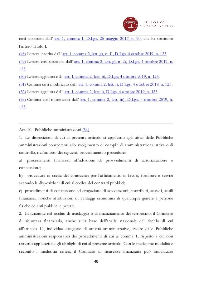 Decreto legislativo 231 del 2007 integrato